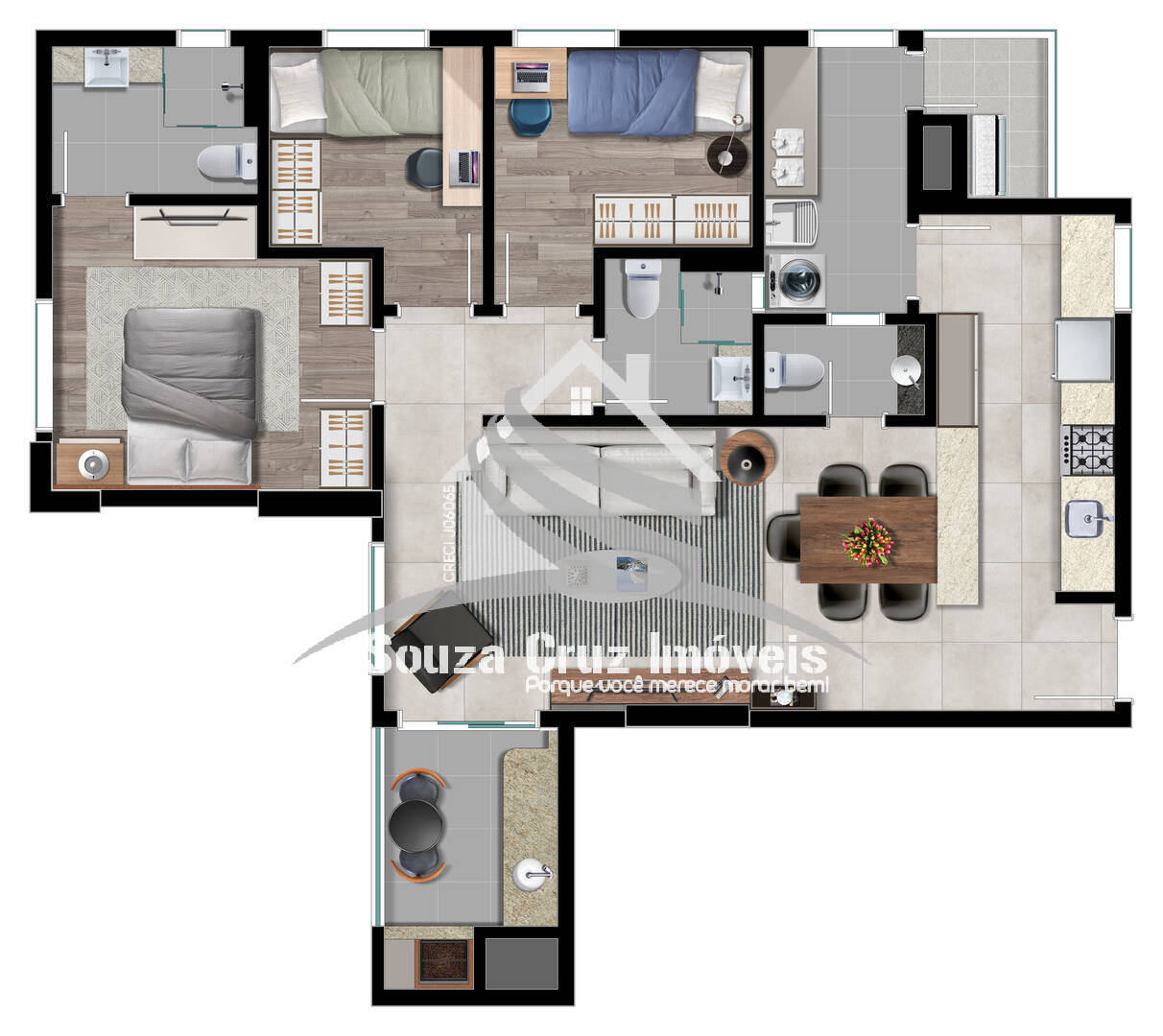 Apartamento à venda com 3 quartos, 92m² - Foto 23